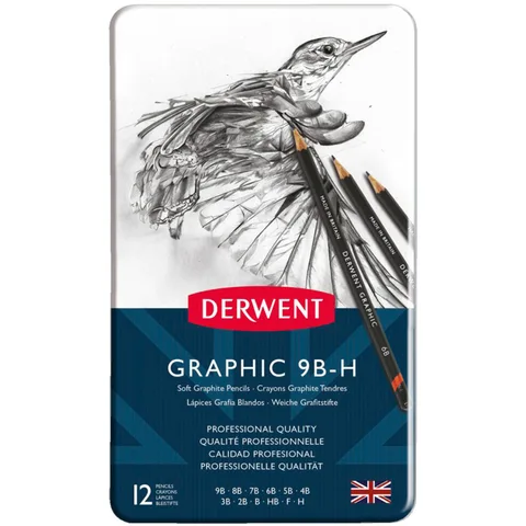 Графітні олівці Graphic Soft 12шт Derwent — Photo 3