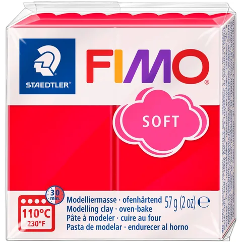 Пластика для біжутерії Soft Індійська червона 57г Fimo — Photo 2