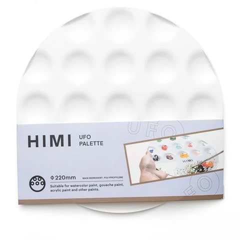 Палітра пластикова 21,1*21,1см, кругла, HIMI — Photo 6