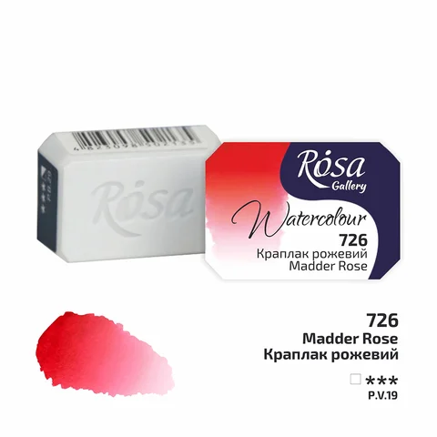 Фарба акварельна Краплак рожевий (726) 2,5мл ROSA Gallery — Photo 3