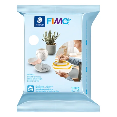 Пластика самозастигаюча біла Fimo Air 1кг — Photo 2