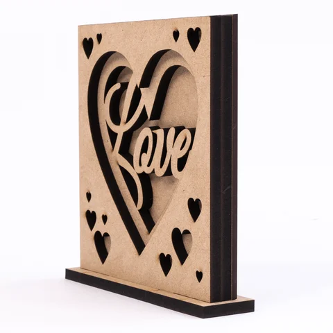 3D композиція „Love“ 3, МДФ, 14х14,5см, ROSA Talent — Photo 3
