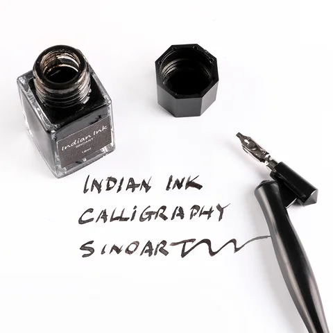 Набір для каліграфії SINOART, скошений тримач, 5 пер, блістер — Photo 11