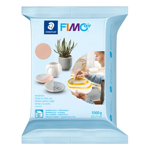 Пластика самозастигаюча блідо-рожева 1 кг Fimo Air — Photo 2