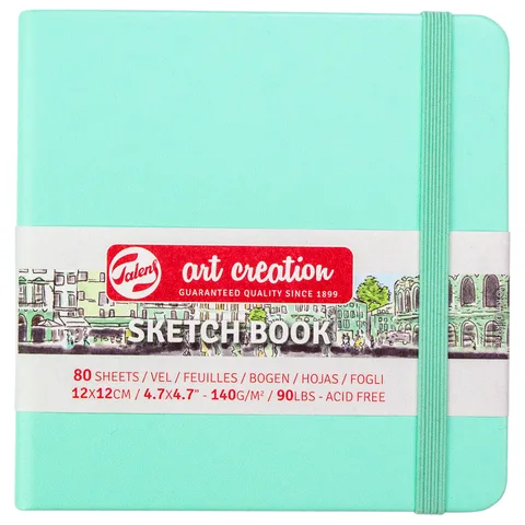 Блокнот для графіки Talens Art Creation 12х12 см 140г/м2 80л Fresh Mint Royal Talens — Photo 3