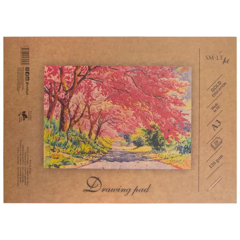 Альбом-склейка для рисунку А3 (29,7х42 см) 120г/м2 20л SM-LT Art — Photo 3