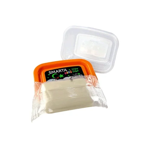 Пластика самозастигаюча Біла Glow in Dark 50 г Smarta — Photo 6