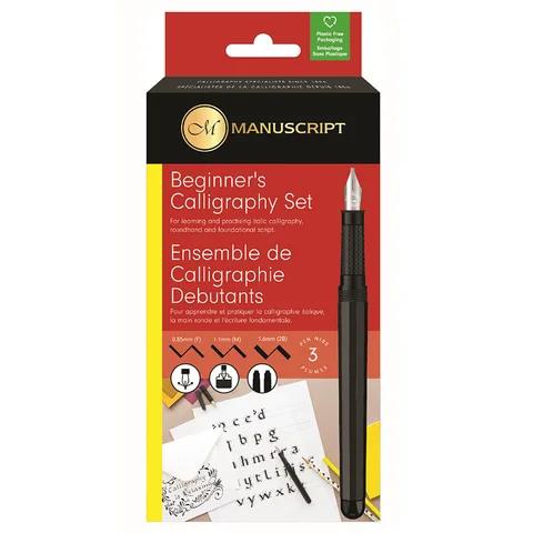 Набір для каліграфії Beginner’s Calligraphy Set (авторучка 3 пера конвертер) Manuscript — Photo 4