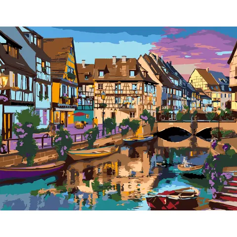 Картина за номерами „Colorful Сity“ 35×45см ROSA START — Photo 2