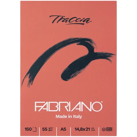 Блок паперу для графіки та каліграфії TRACCIA А5 55г/м2 150 л Fabriano — Photo 15