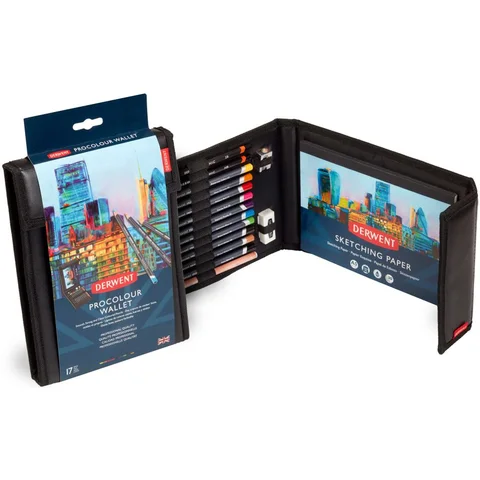 Набір кольорових олівців Procolour Wallet у пеналі Derwent — Photo 3