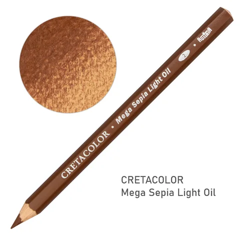 Олівець для рисунку MEGA Сепія олійна світла Cretacolor — Photo 4