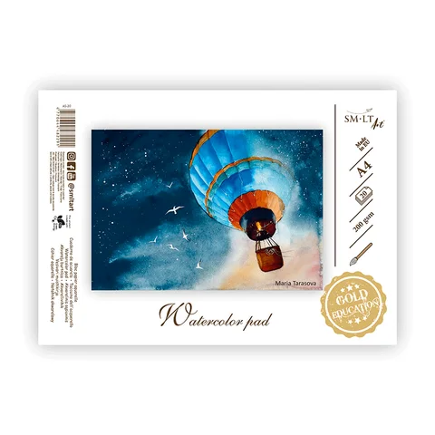 Склейка для акварелі Gold 200г/м2 20л SM-LT Art — Photo 2