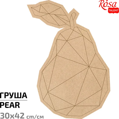 Основа для декорування панно-мозаїка „Груша“ 1 МДФ 30х42см ROSA TALENT — Photo 3