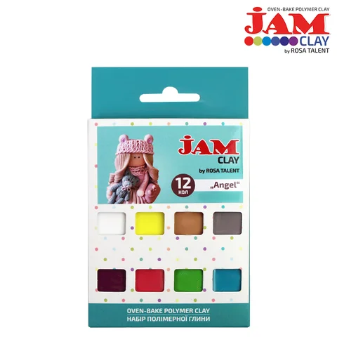 Набір пластики Angels 12×20г Jam Clay ROSA Talent — Photo 3