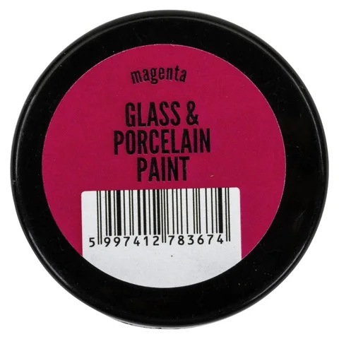 Фарба акрилова Glass&amp;porcelaine, на водній основі, Маджента, 30 мл, Pentart — Photo 3