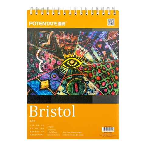 Альбом на спіралі для рисунку Bristol Potentate А4, 240 г/м², 36 арк — Photo 2