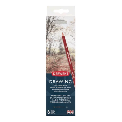 Олівці для рисунку Drawing 6шт Derwent — Photo 4