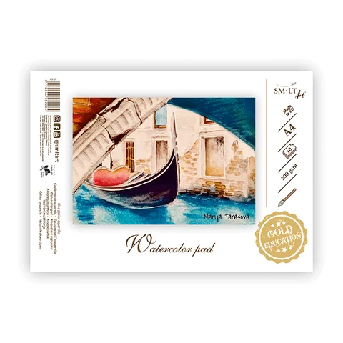 Склейка для акварелі Gold 200г/м2 10л SM-LT Art — Photo 2