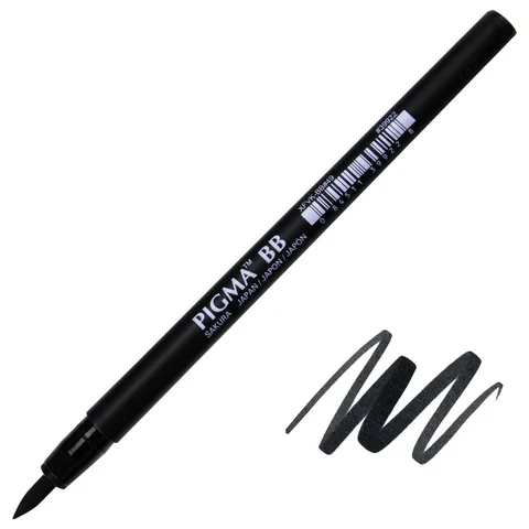 Лінер-ручка PIGMA PEN Brush HB Чорний Sakura — Photo 3