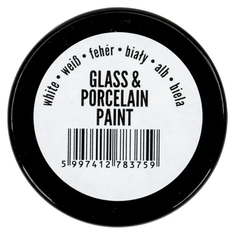 Фарба акрилова Glass and Porcelain, водна основа, Біла, 30 мл, Pentart — Photo 3