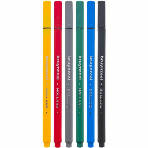 Набір лінерів FINELINER Basic 6кол Bruynzeel — Photo 3