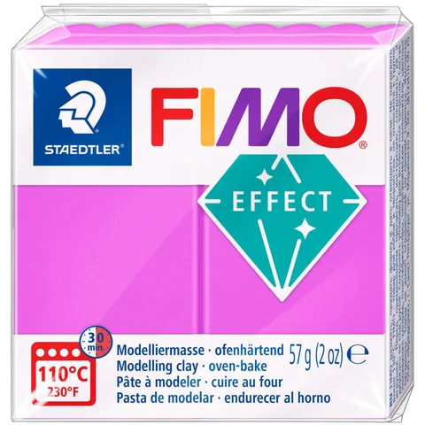 Пластика Effect Фіолетова неонова 57г Fimo — Photo 2