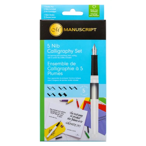 Набір для каліграфії 5 Nib Calligraphy Set (5 пер 2 картриджи) Manuscript — Photo 7