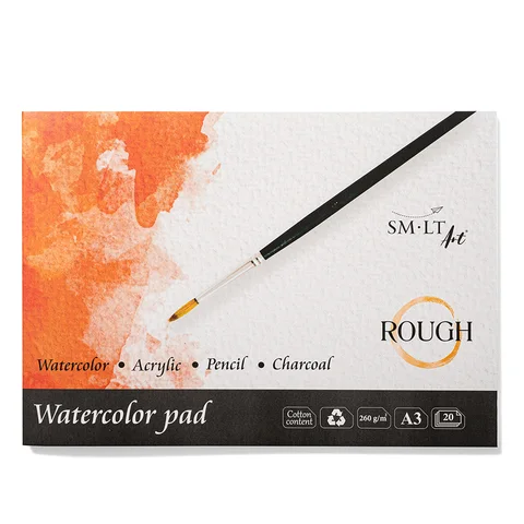 Склейка для акварелі Rough А3 (29,7х42 см) 260г/м2 20л SM-LT Art — Photo 4