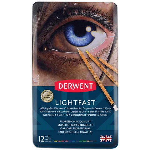 Набір олійних олівців Lightfast, 12шт., метал, Derwent — Photo 7