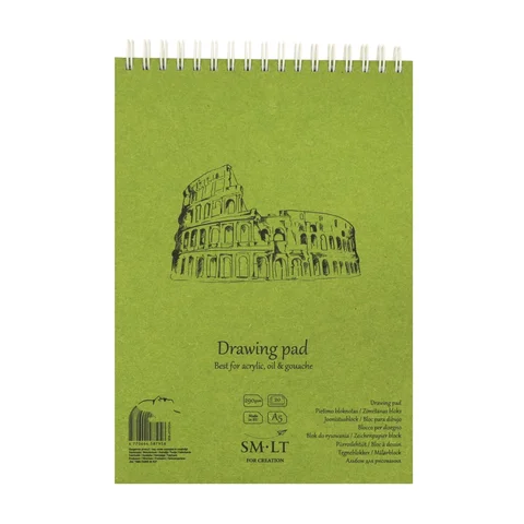 Альбом для акрилу та олії на спіралі AUTHENTIC (DRAWING) 290г/м2 20л білий папір SM-LT Art — Photo 5