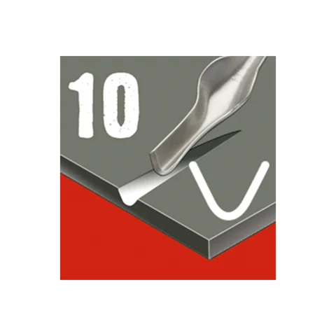 Різці для ліногравюри №10 набір 12 шт L12/10 ESSDEE — Photo 4