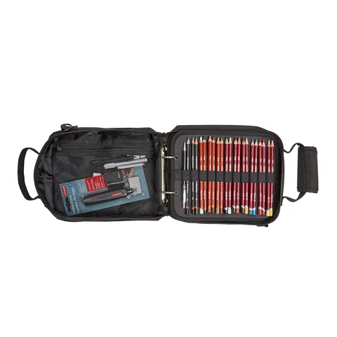 Сумка для олівців та графічних матеріалів Carry-All, чорна, Derwent — Photo 16