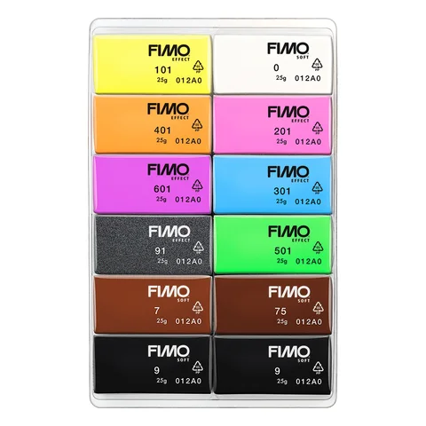 Набір пластики “Effect Neon Colours“ 12х25гр Fimo — Photo 3