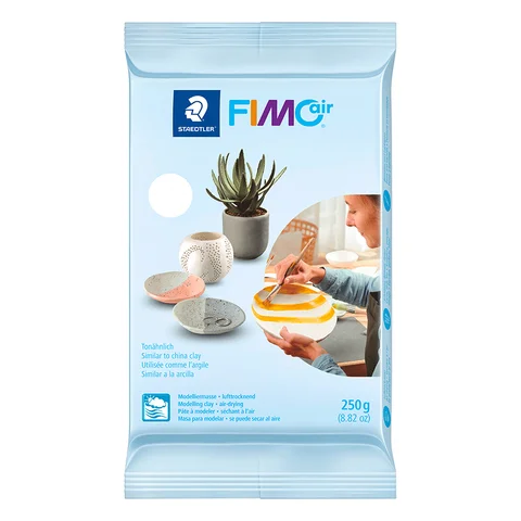 Пластика самозастигаюча біла 250 г Fimo Air — Photo 2