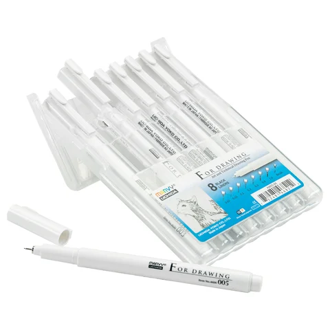 Набір Drawing Pen, чорний 8 шт Marvy — Photo 7