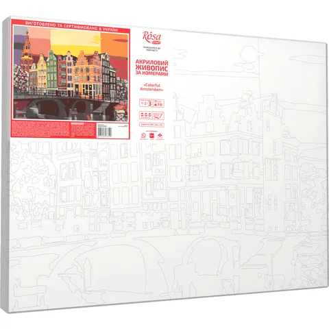 Картина за номерами „Colorful Amsterdam“ 35×45см ROSA START — Photo 3