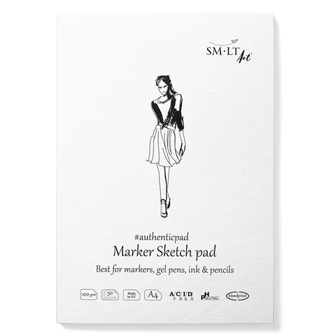 Блокнот-склейка для маркерів AUTHENTIC A4 100г/м2 50л SM-LT Art — Photo 2