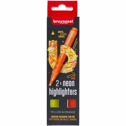 Набір маркерів HIGHLIGHTER YELLOW/ORANGE 2кол Bruynzeel — Photo 2