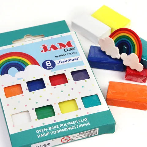 Набір пластики Rainbow 8×20г Jam Clay ROSA Talent — Photo 5