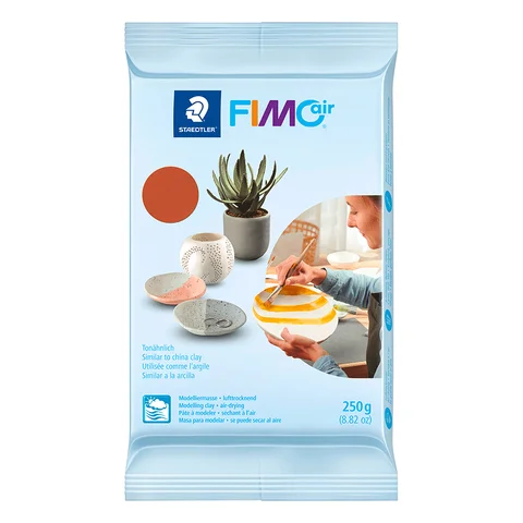 Пластика самозастигаюча терракота 250 г Fimo Air — Photo 2