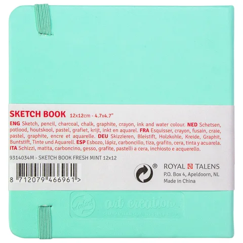 Блокнот для графіки Talens Art Creation 12х12 см 140г/м2 80л Fresh Mint Royal Talens — Photo 4