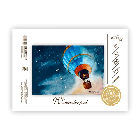 Склейка для акварелі Gold А3 (29,7х42 см) 200г/м2 20л SM-LT Art — Photo 2