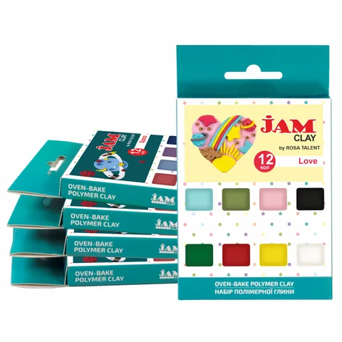 Набір пластики Love 12×20г Jam Clay ROSA Talent — Photo 4