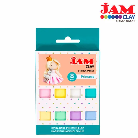Набір пластики Princess 8×20г Jam Clay ROSA Talent — Photo 3