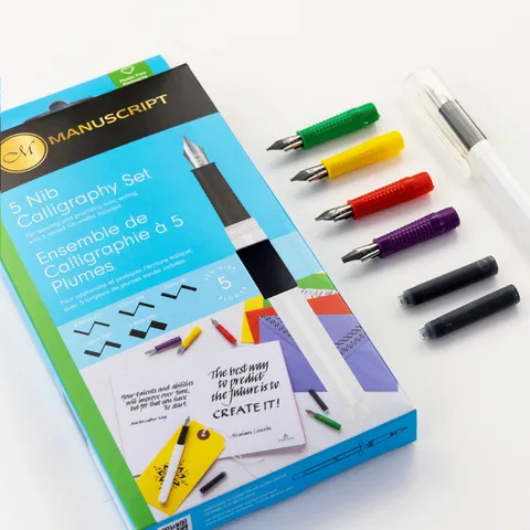 Набір для каліграфії 5 Nib Calligraphy Set (5 пер 2 картриджи) Manuscript — Photo 12