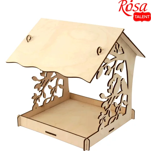 Годівничка для птахів 1 фанера 22х20х22,5см ROSA TALENT — Photo 3