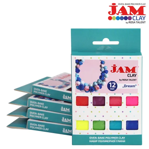 Набір пластики Dream 12×20г Jam Clay ROSA Talent — Photo 4