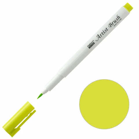 Маркер-пензель Artist Brush Салатовий 1100 Marvy — Photo 1
