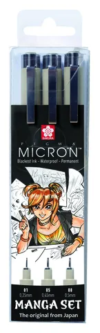 Набір лінерів PIGMA MICRON MANGA 3шт., Sakura — Photo 2